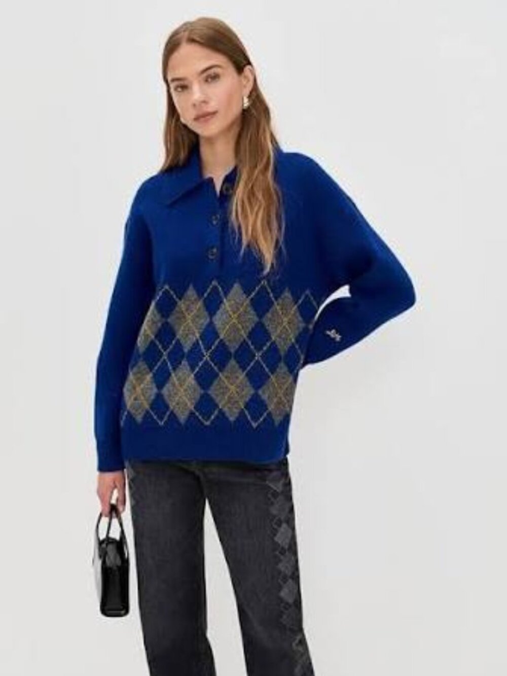 Damson Madder Saskia Slouchy Rugby Sweater